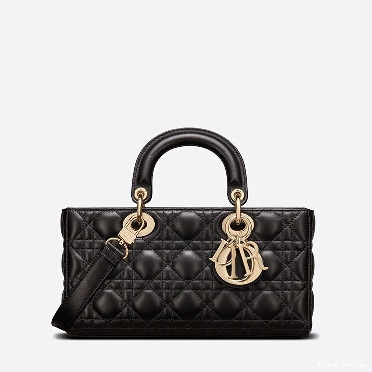 Cheap Cannage Bag Black Lady Lambskin D-Joy Medium 0720 Luxury